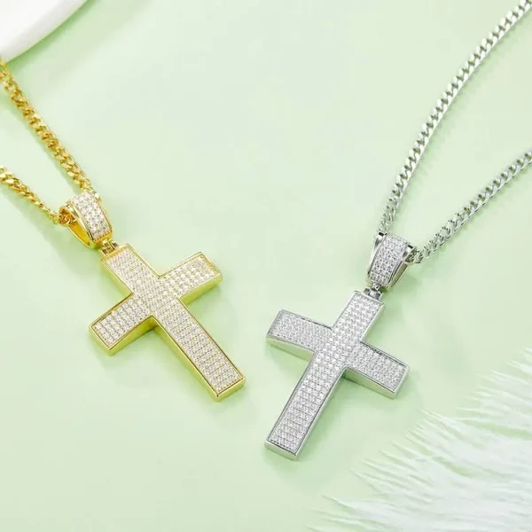 Sterling Silver Cross Necklace-4