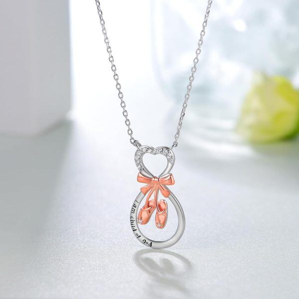 Sterling Silver Ballerina Necklace-1