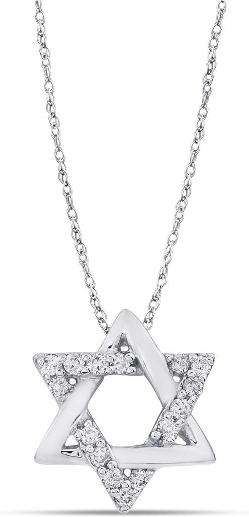 Star Of David Pendant Necklace For Women-0