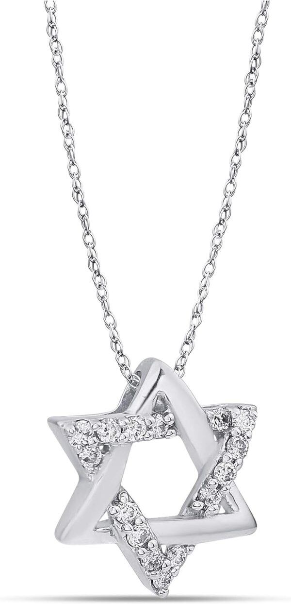 Star Of David Pendant Necklace For Women-1