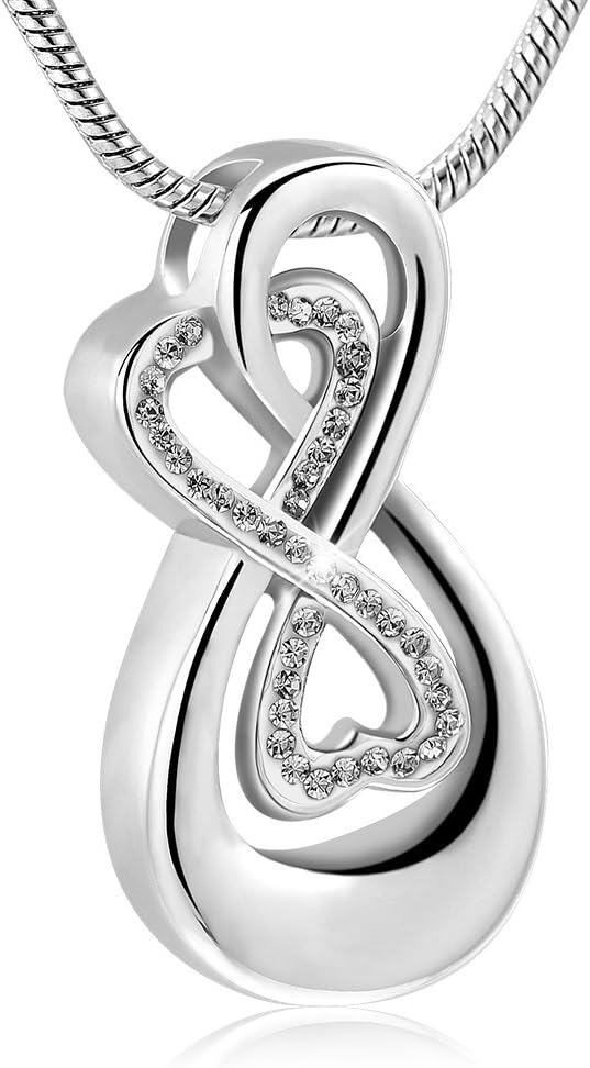 Sterling Silver Infinity Necklace-0