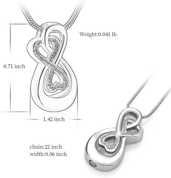 Sterling Silver Infinity Necklace-1