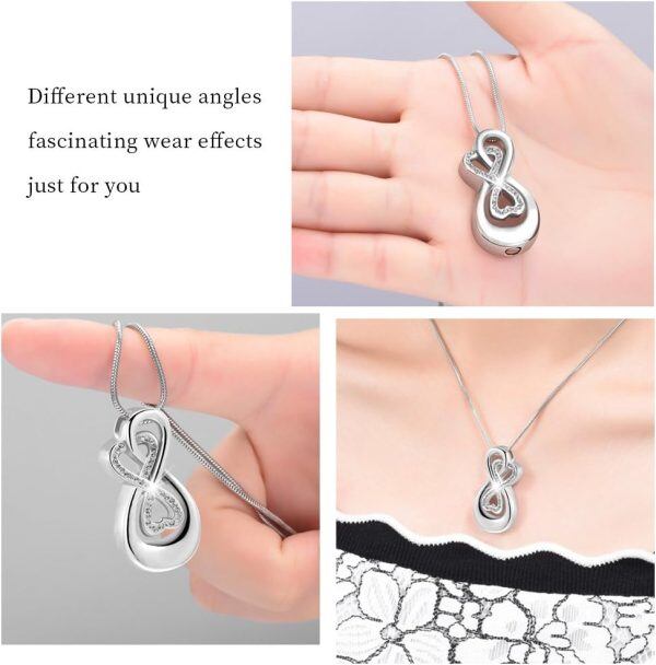 Sterling Silver Infinity Necklace-3