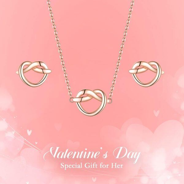 Sterling Silver Heart Jewelry Sets-1