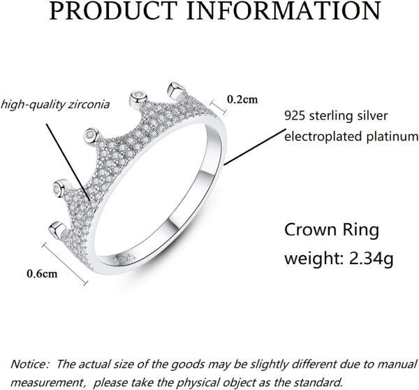 Sterling Silver Crown Rings-1