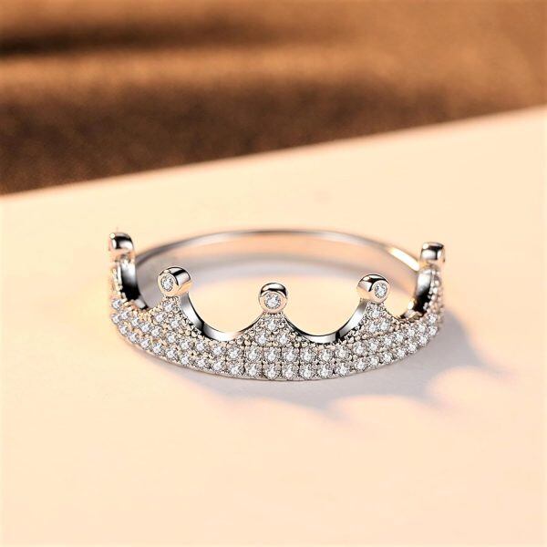 Sterling Silver Crown Rings-2