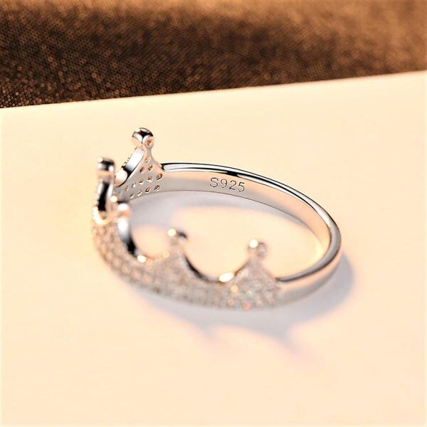 Sterling Silver Crown Rings-4