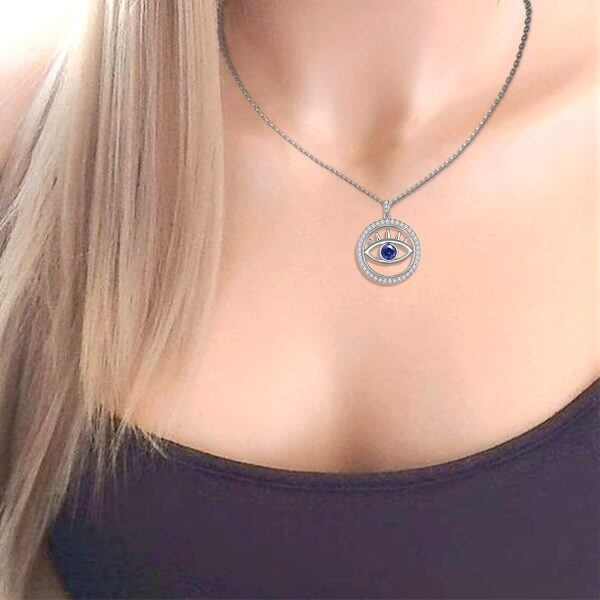 Sterling Silver Evil Eye Jewelry Sets-5