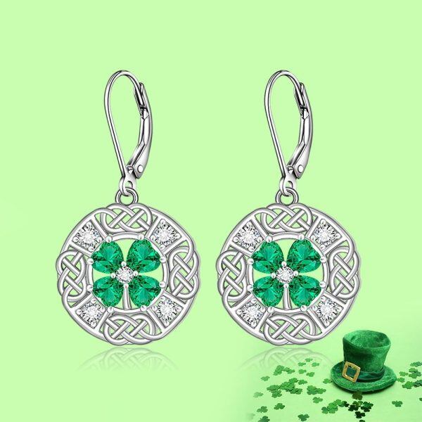 Sterling Silver Celtic Earrings-4