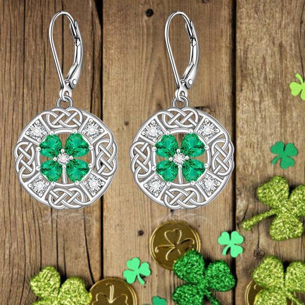 Sterling Silver Celtic Earrings-5