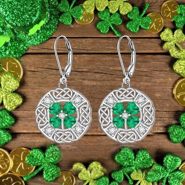 Sterling Silver Celtic Earrings-6