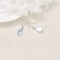 wholesale 925 Sterling Silver Blue Moonstone Dragonfly Filigree Drop Earrings-0-3