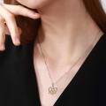 wholesale 925 Sterling Silver Celtic Knot Heart Pendant Necklace for Women-0-1