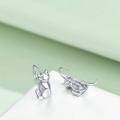 wholesale 925 Sterling Silver Origami Cat Hoop Earrings for Women - Fashion Jewelry-0-4