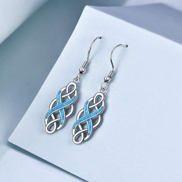 Sterling Silver Infinity Earrings-2