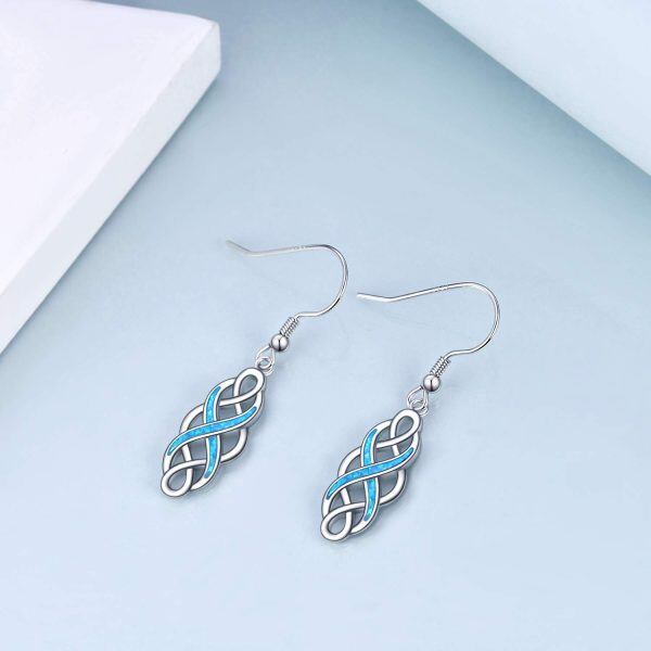 Sterling Silver Infinity Earrings-1