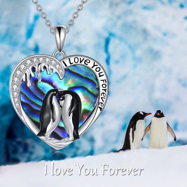 Sterling Silver Penguin Necklace-5