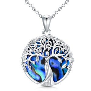 Sterling Silver Tree Of Life Necklace-0