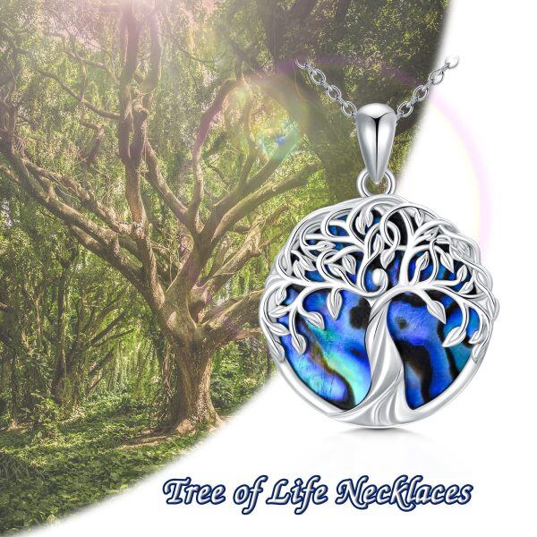 Sterling Silver Tree Of Life Necklace-5