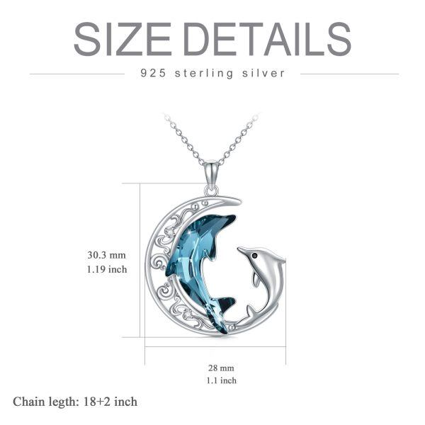 Sterling Silver Dolphin Necklace-5