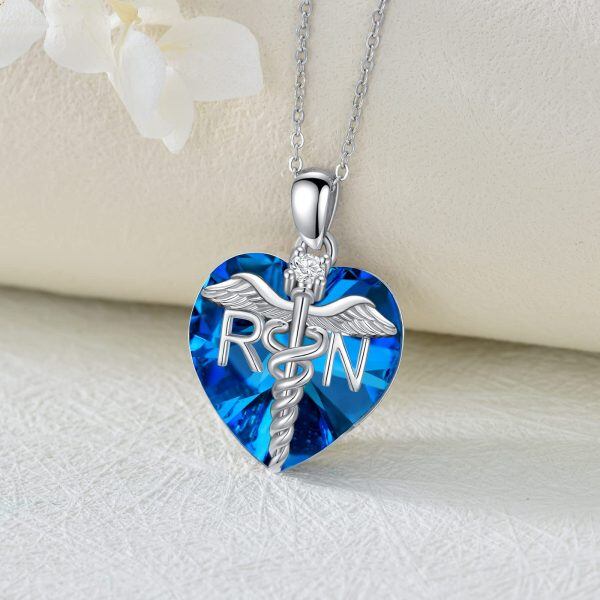 Sterling Silver Heart Necklace-3