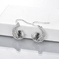 wholesale 925 Sterling Silver Moon & Cats Drop Earrings for Women - Wholesale  Set-0-1