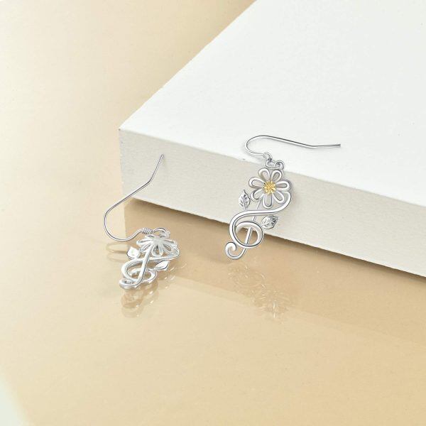 Sterling Silver Daisy Earrings-4