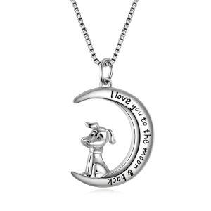 Sterling Silver Dog Necklace-0