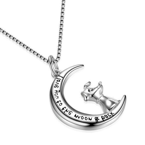 Sterling Silver Dog Necklace-3