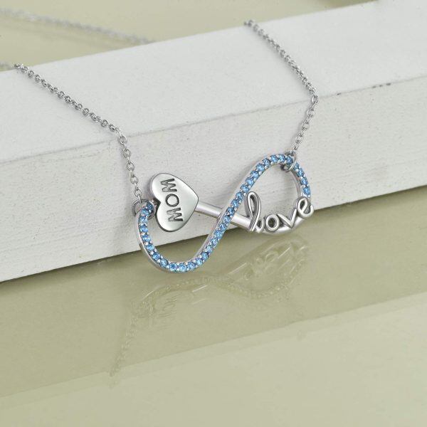 Sterling Silver Infinity Necklace-2