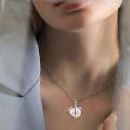 wholesale 925 Sterling Silver Mother Daughter Love Heart Pendant Necklaces for Women-0-4