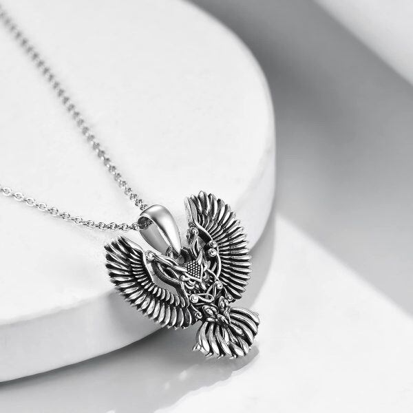 Sterling Silver Owl Necklace-2