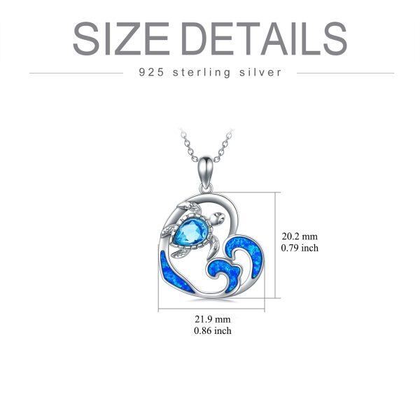 Sterling Silver Turtle Necklace-5