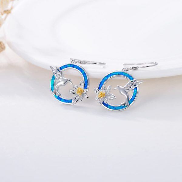 Sterling Silver Hummingbird Earrings-3