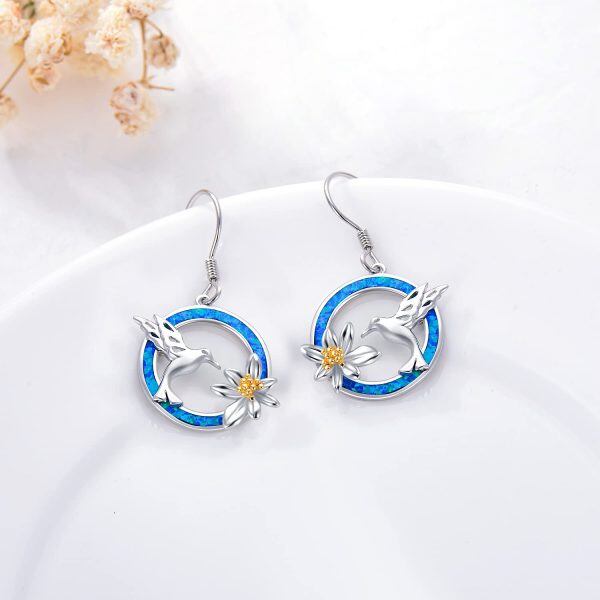 Sterling Silver Hummingbird Earrings-4