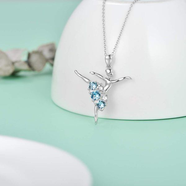 Sterling Silver Ballerina Necklace-2