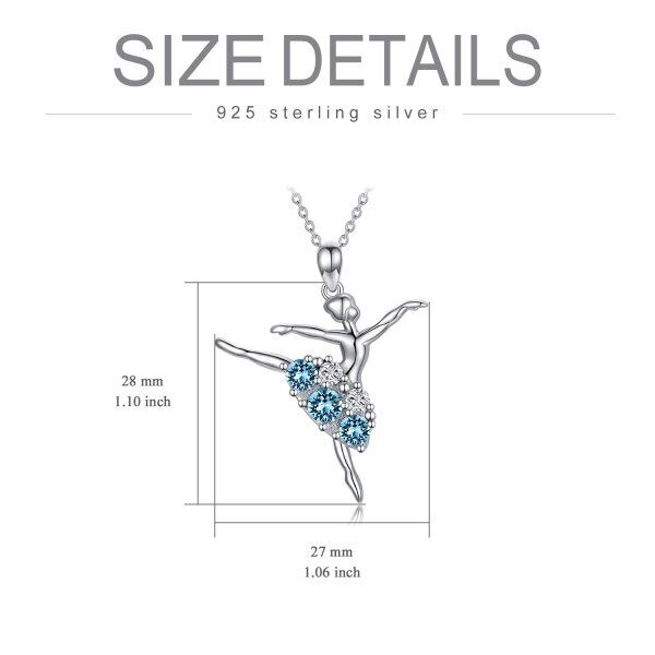 Sterling Silver Ballerina Necklace-5