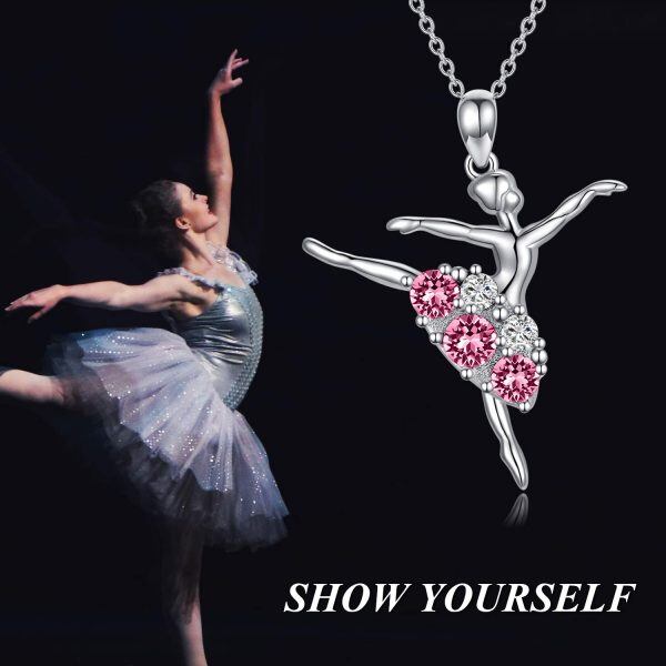 Sterling Silver Ballerina Necklace-7