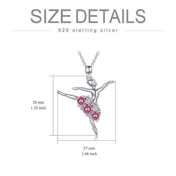 Sterling Silver Ballerina Necklace-9