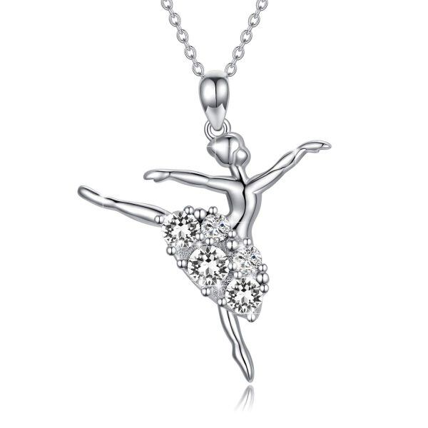 Sterling Silver Ballerina Necklace-10