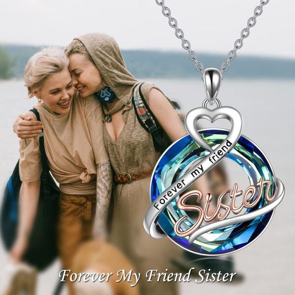 Sterling Silver Sister Necklace-1