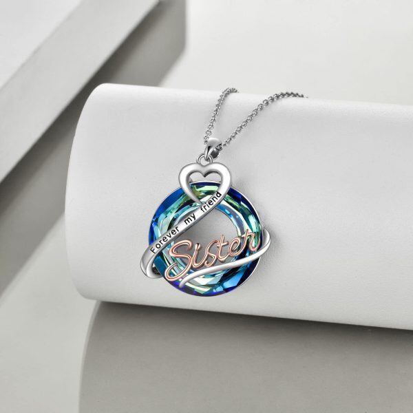 Sterling Silver Sister Necklace-3