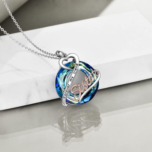 Sterling Silver Sister Necklace-4