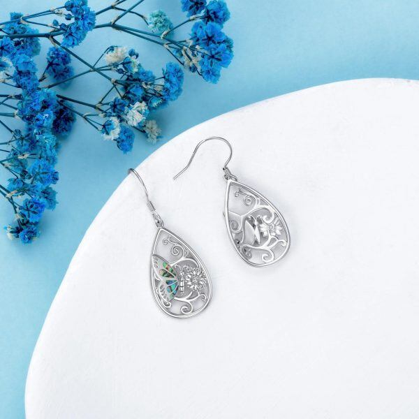 Sterling Silver Butterfly Earrings-2