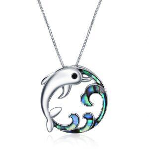 Sterling Silver Dolphin Necklace-0