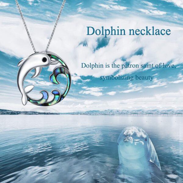 Sterling Silver Dolphin Necklace-5