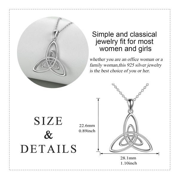 Sterling Silver Celtic Necklace-4