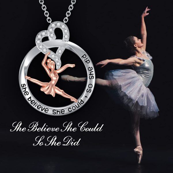 Sterling Silver Ballerina Necklace-1