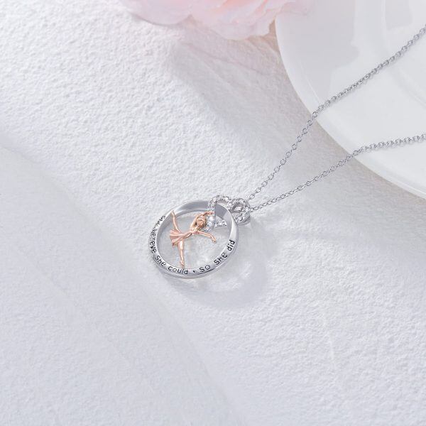 Sterling Silver Ballerina Necklace-4