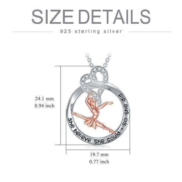 Sterling Silver Ballerina Necklace-5